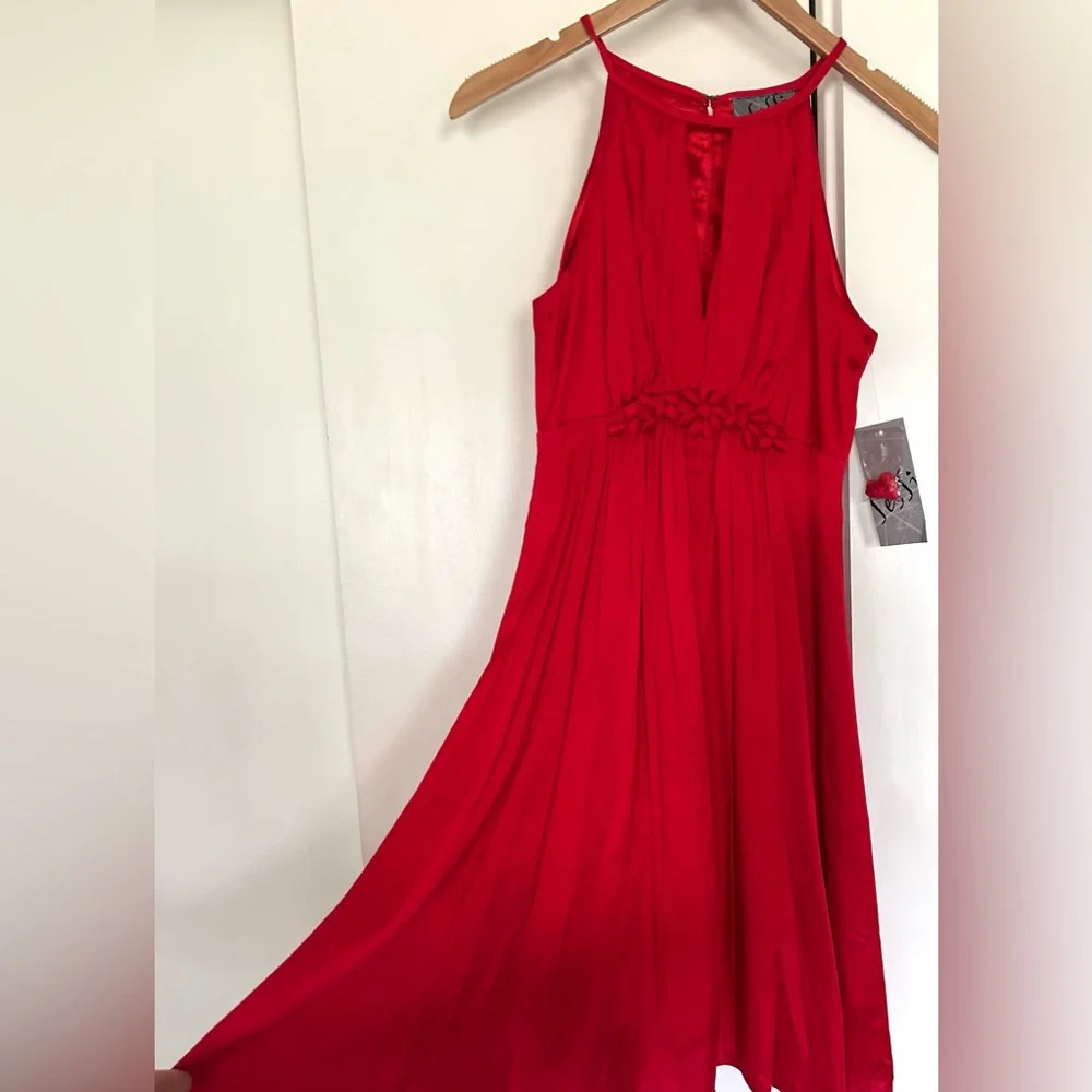 NWT Sessi Elegant Ruby Red Cocktail Dress- Sz S - Picture 4 of 10